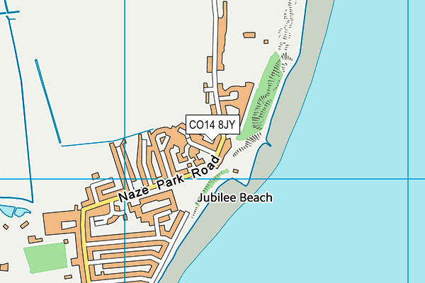 CO14 8JY map - OS VectorMap District (Ordnance Survey)