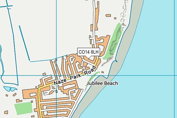 CO14 8LH map - OS VectorMap District (Ordnance Survey) CO14 8LH map - OS VectorMap District (Ordnance Survey)