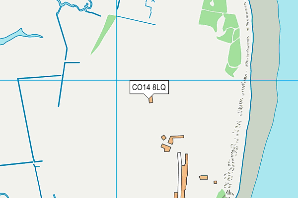 CO14 8LQ map - OS VectorMap District (Ordnance Survey) CO14 8LQ map - OS VectorMap District (Ordnance Survey)