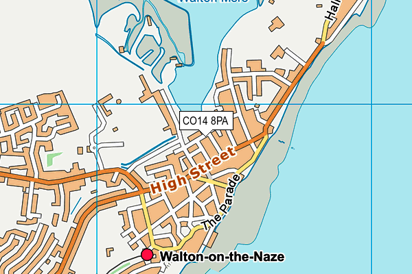 CO14 8PA map - OS VectorMap District (Ordnance Survey) CO14 8PA map - OS VectorMap District (Ordnance Survey)