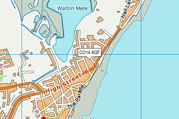 CO14 8QF map - OS VectorMap District (Ordnance Survey)