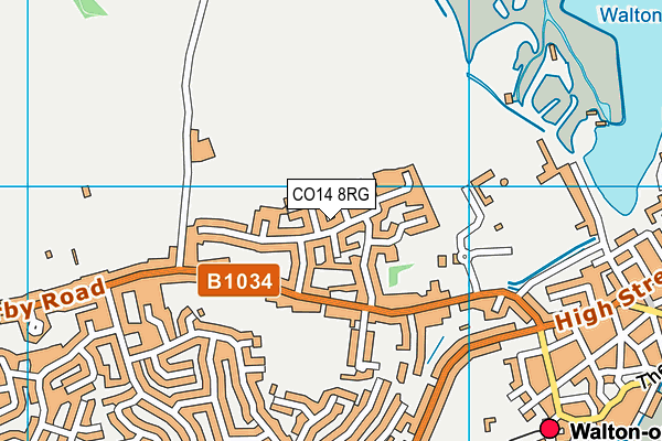 CO14 8RG map - OS VectorMap District (Ordnance Survey) CO14 8RG map - OS VectorMap District (Ordnance Survey)