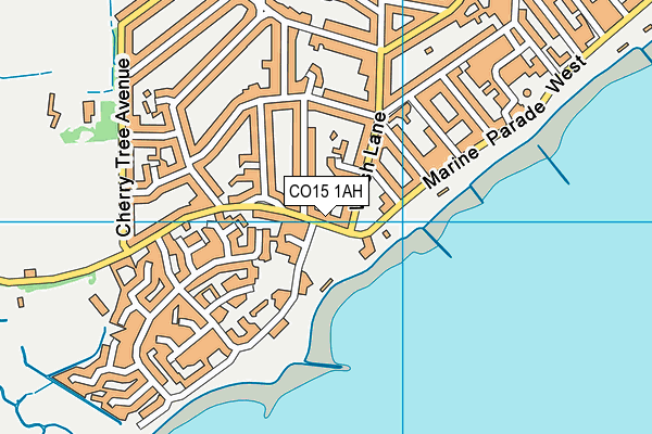 CO15 1AH map - OS VectorMap District (Ordnance Survey)