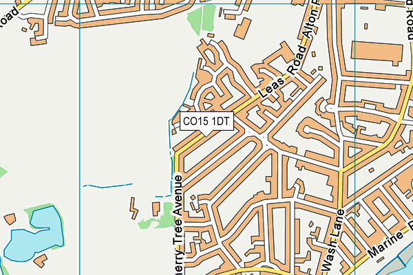 CO15 1DT map - OS VectorMap District (Ordnance Survey) CO15 1DT map - OS VectorMap District (Ordnance Survey)