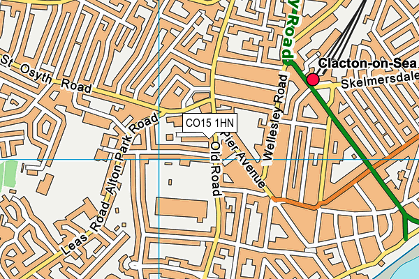 CO15 1HN map - OS VectorMap District (Ordnance Survey)