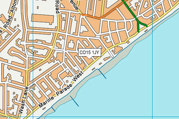 CO15 1JY map - OS VectorMap District (Ordnance Survey)