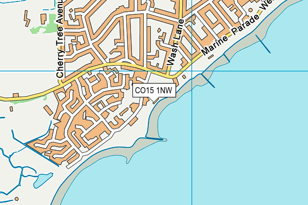 CO15 1NW map - OS VectorMap District (Ordnance Survey) CO15 1NW map - OS VectorMap District (Ordnance Survey)