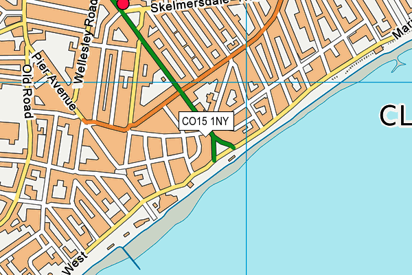 CO15 1NY map - OS VectorMap District (Ordnance Survey)
