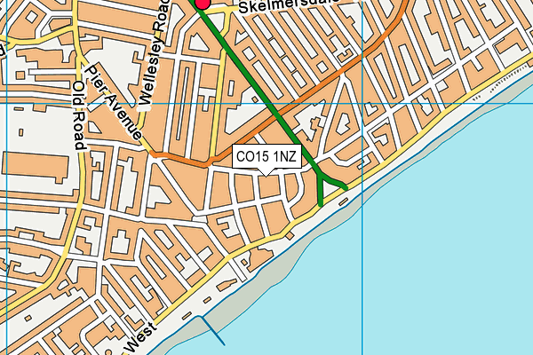 CO15 1NZ map - OS VectorMap District (Ordnance Survey) CO15 1NZ map - OS VectorMap District (Ordnance Survey)