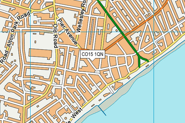 CO15 1QN map - OS VectorMap District (Ordnance Survey)