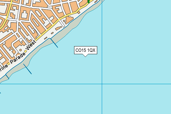 CO15 1QX map - OS VectorMap District (Ordnance Survey) CO15 1QX map - OS VectorMap District (Ordnance Survey)