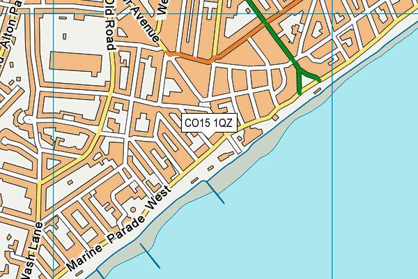 CO15 1QZ map - OS VectorMap District (Ordnance Survey) CO15 1QZ map - OS VectorMap District (Ordnance Survey)