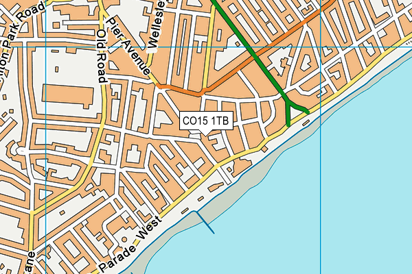 CO15 1TB map - OS VectorMap District (Ordnance Survey) CO15 1TB map - OS VectorMap District (Ordnance Survey)
