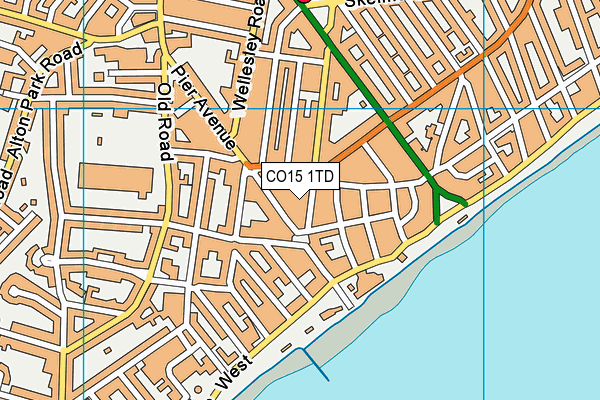 CO15 1TD map - OS VectorMap District (Ordnance Survey) CO15 1TD map - OS VectorMap District (Ordnance Survey)