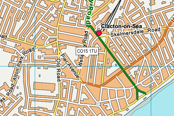 CO15 1TU map - OS VectorMap District (Ordnance Survey)