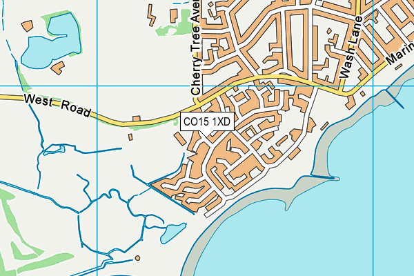 CO15 1XD map - OS VectorMap District (Ordnance Survey) CO15 1XD map - OS VectorMap District (Ordnance Survey)