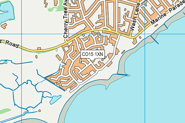CO15 1XN map - OS VectorMap District (Ordnance Survey)