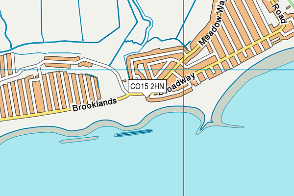 CO15 2HN map - OS VectorMap District (Ordnance Survey) CO15 2HN map - OS VectorMap District (Ordnance Survey)