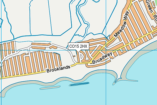 CO15 2HX map - OS VectorMap District (Ordnance Survey) CO15 2HX map - OS VectorMap District (Ordnance Survey)
