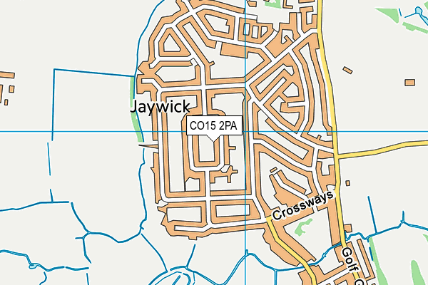 CO15 2PA map - OS VectorMap District (Ordnance Survey)