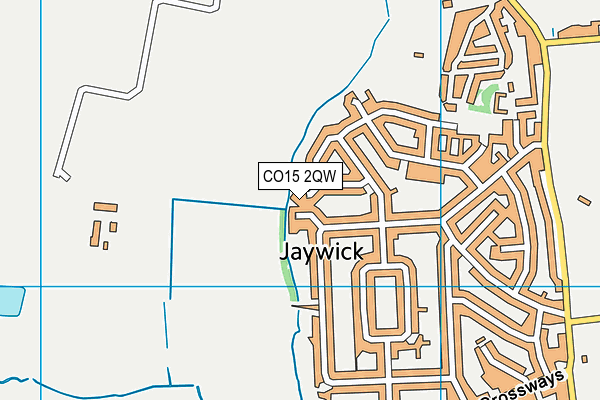 CO15 2QW map - OS VectorMap District (Ordnance Survey) CO15 2QW map - OS VectorMap District (Ordnance Survey)
