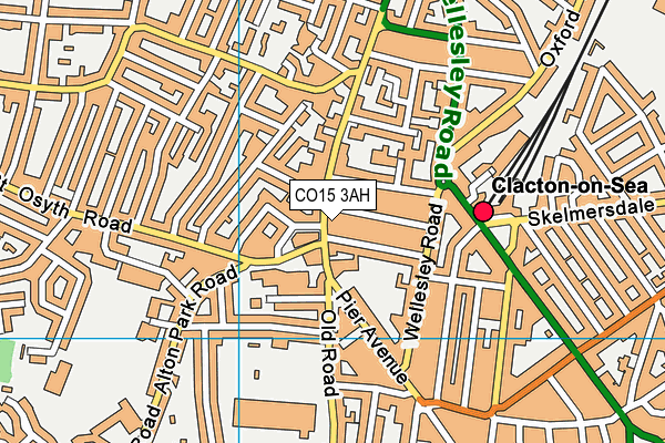 CO15 3AH map - OS VectorMap District (Ordnance Survey) CO15 3AH map - OS VectorMap District (Ordnance Survey)