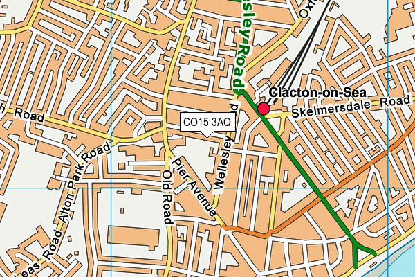 CO15 3AQ map - OS VectorMap District (Ordnance Survey) CO15 3AQ map - OS VectorMap District (Ordnance Survey)