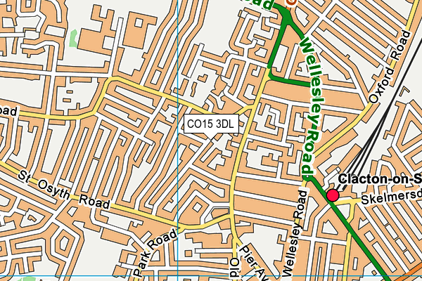 CO15 3DL map - OS VectorMap District (Ordnance Survey) CO15 3DL map - OS VectorMap District (Ordnance Survey)