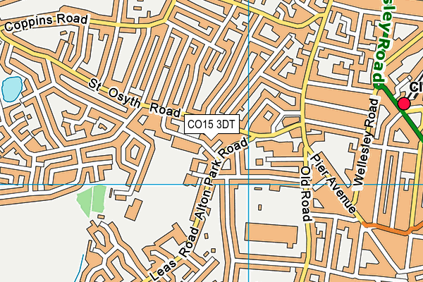 CO15 3DT map - OS VectorMap District (Ordnance Survey) CO15 3DT map - OS VectorMap District (Ordnance Survey)