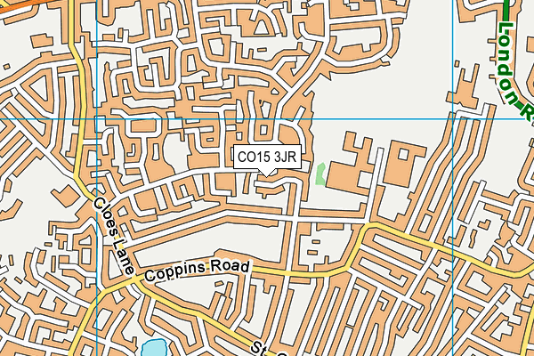 CO15 3JR map - OS VectorMap District (Ordnance Survey) CO15 3JR map - OS VectorMap District (Ordnance Survey)