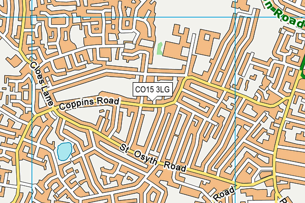 CO15 3LG map - OS VectorMap District (Ordnance Survey) CO15 3LG map - OS VectorMap District (Ordnance Survey)