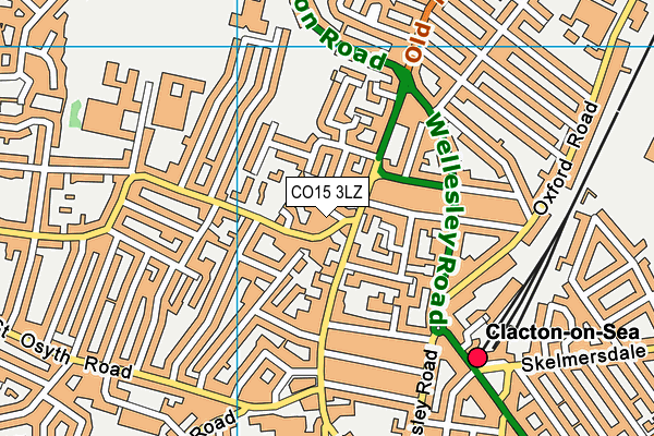 CO15 3LZ map - OS VectorMap District (Ordnance Survey) CO15 3LZ map - OS VectorMap District (Ordnance Survey)