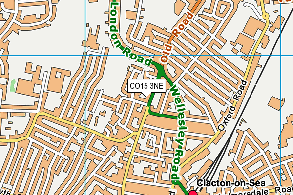 CO15 3NE map - OS VectorMap District (Ordnance Survey)