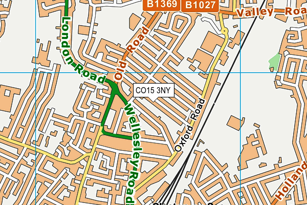 CO15 3NY map - OS VectorMap District (Ordnance Survey)
