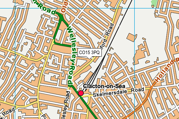 CO15 3PQ map - OS VectorMap District (Ordnance Survey) CO15 3PQ map - OS VectorMap District (Ordnance Survey)