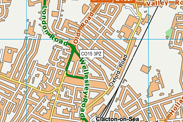 CO15 3PZ map - OS VectorMap District (Ordnance Survey) CO15 3PZ map - OS VectorMap District (Ordnance Survey)