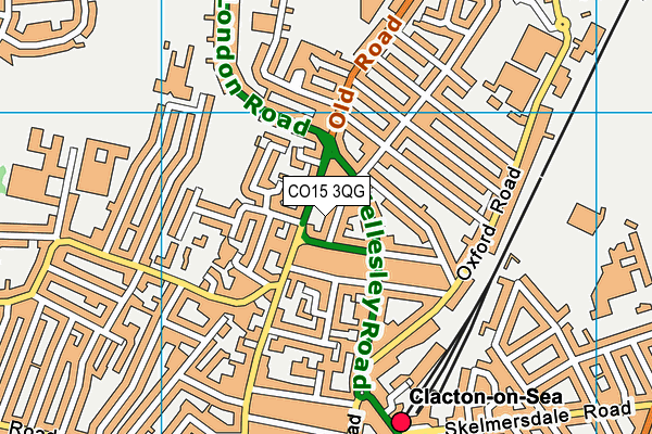 CO15 3QG map - OS VectorMap District (Ordnance Survey) CO15 3QG map - OS VectorMap District (Ordnance Survey)
