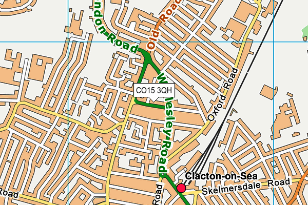CO15 3QH map - OS VectorMap District (Ordnance Survey)