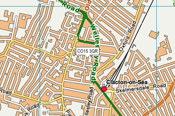 CO15 3QR map - OS VectorMap District (Ordnance Survey) CO15 3QR map - OS VectorMap District (Ordnance Survey)