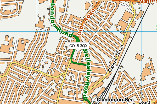 CO15 3QX map - OS VectorMap District (Ordnance Survey) CO15 3QX map - OS VectorMap District (Ordnance Survey)