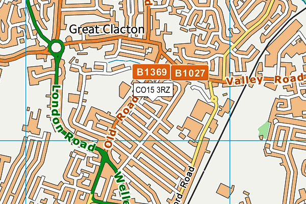 CO15 3RZ map - OS VectorMap District (Ordnance Survey)