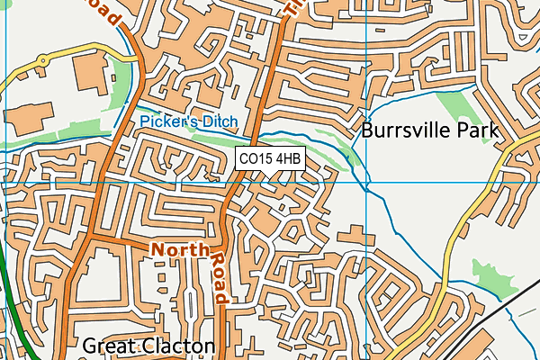 CO15 4HB map - OS VectorMap District (Ordnance Survey) CO15 4HB map - OS VectorMap District (Ordnance Survey)