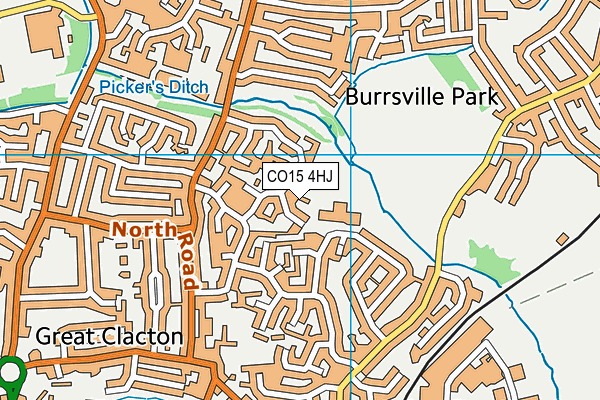 CO15 4HJ map - OS VectorMap District (Ordnance Survey)