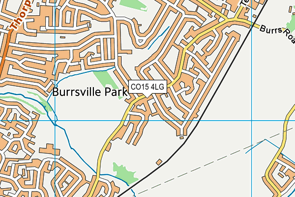 CO15 4LG map - OS VectorMap District (Ordnance Survey)