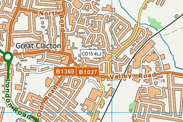 CO15 4LJ map - OS VectorMap District (Ordnance Survey) CO15 4LJ map - OS VectorMap District (Ordnance Survey)