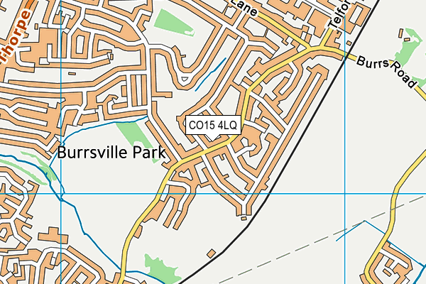 CO15 4LQ map - OS VectorMap District (Ordnance Survey) CO15 4LQ map - OS VectorMap District (Ordnance Survey)