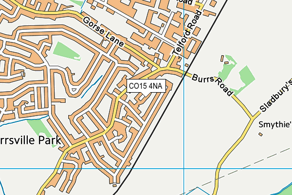 CO15 4NA map - OS VectorMap District (Ordnance Survey) CO15 4NA map - OS VectorMap District (Ordnance Survey)