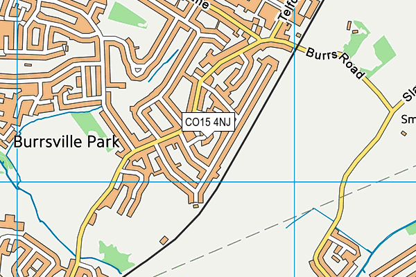 CO15 4NJ map - OS VectorMap District (Ordnance Survey) CO15 4NJ map - OS VectorMap District (Ordnance Survey)