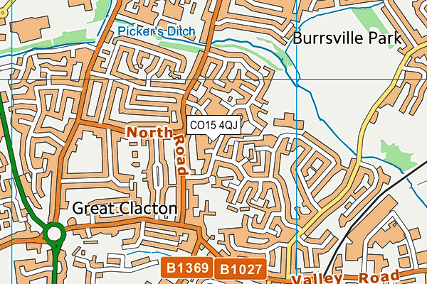 CO15 4QJ map - OS VectorMap District (Ordnance Survey) CO15 4QJ map - OS VectorMap District (Ordnance Survey)