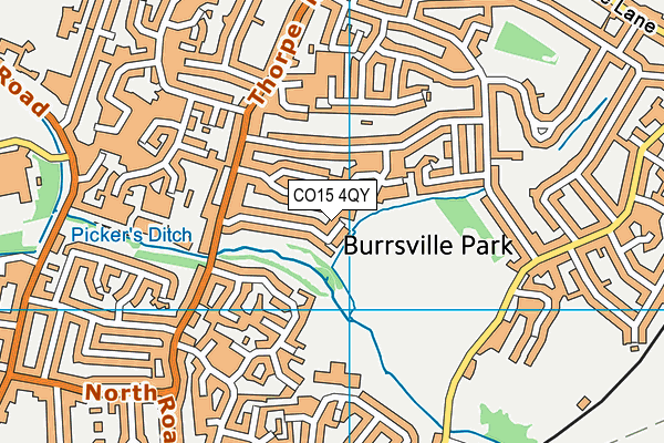 CO15 4QY map - OS VectorMap District (Ordnance Survey)